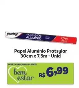 Covabra Supermercados Papel alumínio pratsylar oferta