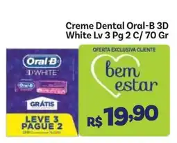 Covabra Supermercados Creme Dental Oral-B 3D White oferta