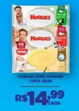 DB Supermercados toalha umed huggies tipos 48un oferta