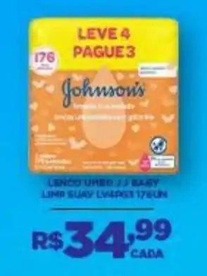 Johnson's lenço umed jj baby