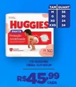 DB Supermercados Huggies pants proteção acolchoada oferta