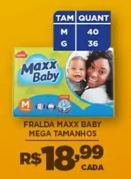 DB Supermercados Fralda maxx baby mega tamanhos oferta
