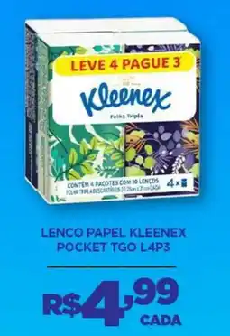 DB Supermercados lenço papel kleenex pocket tgo oferta