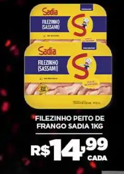 DB Supermercados Filezinho peito de frango sadia oferta