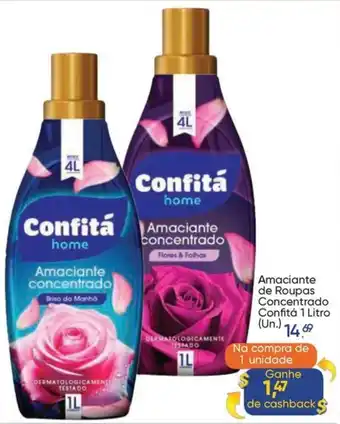 Amaciante de Roupas Concentrado Confitá 1 Litro