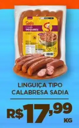DB Supermercados Linguiça tipo calabresa sadia oferta