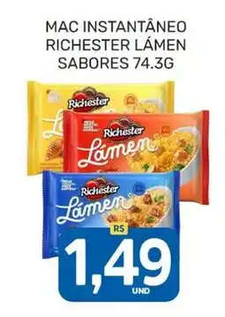 Rede Cearense de Supermercados Mac instantâneo richester lamen sabores oferta