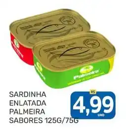 Rede Cearense de Supermercados Sardinha enlatada palmeira sabores oferta