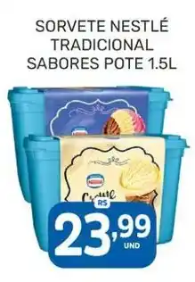 Rede Cearense de Supermercados Sorvete nestlé tradicional sabores pote oferta