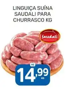 Rede Cearense de Supermercados Linguiça suína saudali para churrasco kg oferta