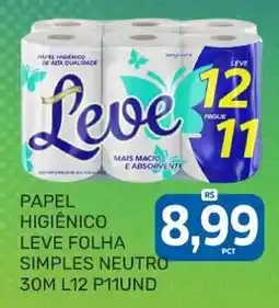 Rede Cearense de Supermercados Papel higiênico leve folha simples neutro oferta