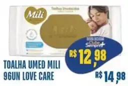 Sempre Vale Supermercados toalha umed mili 96un love care oferta