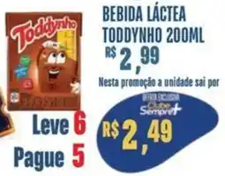 Sempre Vale Supermercados Bebida láctea toddynho 200ml oferta