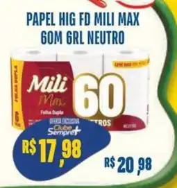 Sempre Vale Supermercados papel hig fd mili max 60m grl neutro oferta