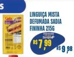 Sempre Vale Supermercados Linguiça mista defumada sadia fininha oferta