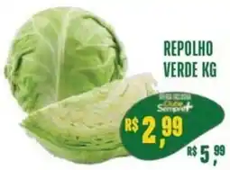 Sempre Vale Supermercados repolho verde kg oferta