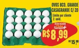 Sempre Vale Supermercados ovos bco. grande casagrande oferta