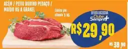 Sempre Vale Supermercados Acém / peito bovino pedaço / moído kg a granel oferta