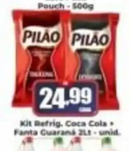 Supermercado Pastorinho Kit refrig. coca cola + fanta guaraná 2lt oferta