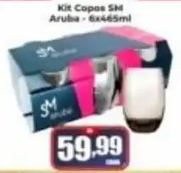 Supermercado Pastorinho Kit Copos 5M Aruba oferta