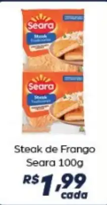 Supermercado Taquaral Steak de Frango Seara oferta