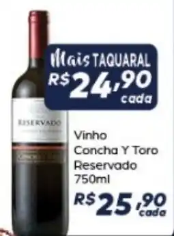 Supermercado Taquaral Vinho Concha Y Toro Reservado oferta