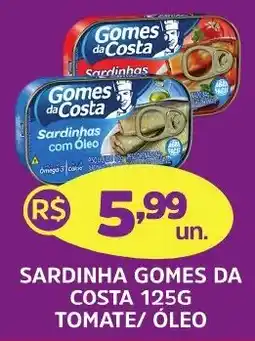 Supermercados Correia Sardinha gomes da costa tomate/ óleo oferta