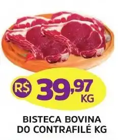 Supermercados Correia Bisteca bovina do contrafilé kg oferta