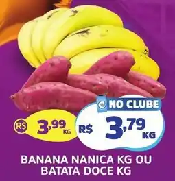 Supermercados Correia banana nanica kg ou batata doce kg oferta