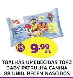 Supermercados Correia toalhas umedecidas topz baby patrulha canina oferta