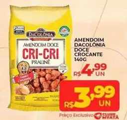 Supermercados Myatã amendoim dacolônia doce crocante oferta