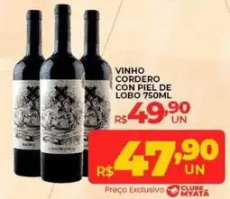 Supermercados Myatã Vinho cordero con piel de lobo oferta
