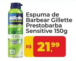 Tonin Superatacado Espuma de Barbear Gillette Prestobarba Sensitive oferta