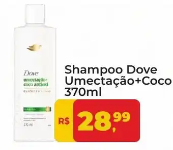 Shampoo dove umectação+coco