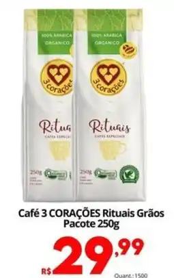 Althoff Supermercados Café 3 CORAÇÕES Rituais Grãos oferta