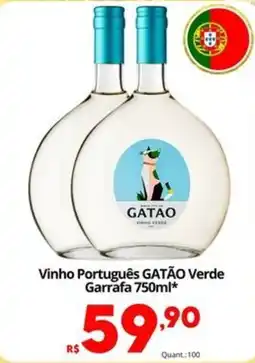 Althoff Supermercados Vinho Português GATÃO Verde oferta