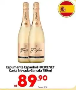 Althoff Supermercados Espumante Espanhol Freixenet Carta Nevada oferta