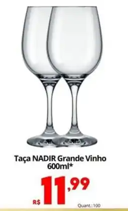 Althoff Supermercados Taça nadir grande vinho oferta