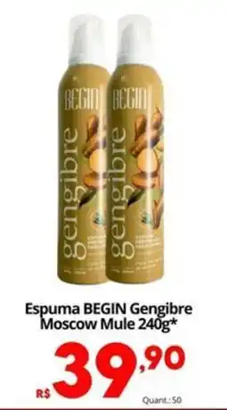 Althoff Supermercados Espuma BEGIN Gengibre Moscow Mule oferta
