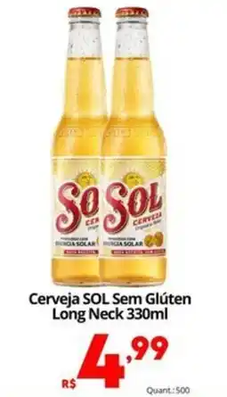 Althoff Supermercados Cerveja sol sem glúten long neck oferta