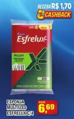 Zebu Carnes Supermercados esponja multiuso esfrelux c/4 oferta
