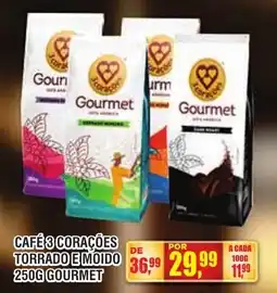 Zebu Carnes Supermercados Café 3 corações torrado e molido 250g gourmet oferta
