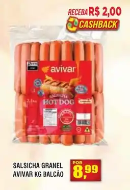 Zebu Carnes Supermercados Salsicha granel avivar kg balcão oferta
