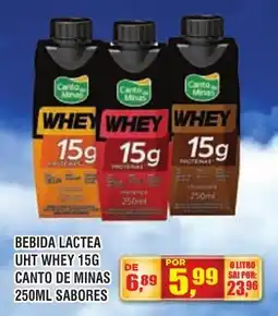 Zebu Carnes Supermercados bebida lactea uht whey 15g canto de minas oferta