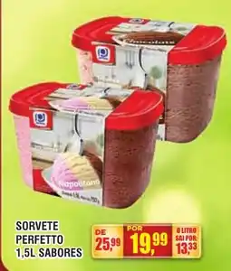 Zebu Carnes Supermercados Sorvete perfetto 1,5l sabores oferta