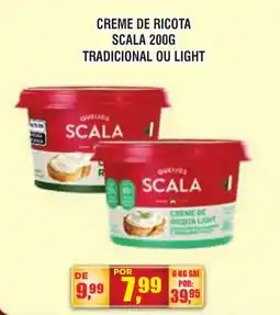 Zebu Carnes Supermercados Creme de ricota scala tradicional ou light oferta