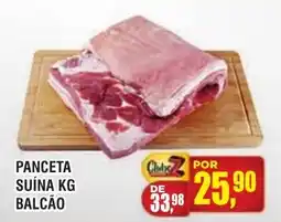 Zebu Carnes Supermercados Panceta suína kg balcão oferta