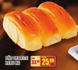Zebu Carnes Supermercados Pão de leite zebu kg oferta