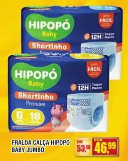 Zebu Carnes Supermercados Fralda calça hipopó baby jumbo oferta