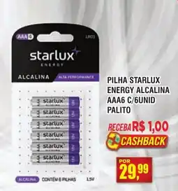 Zebu Carnes Supermercados Pilha starlux energy alcalina oferta